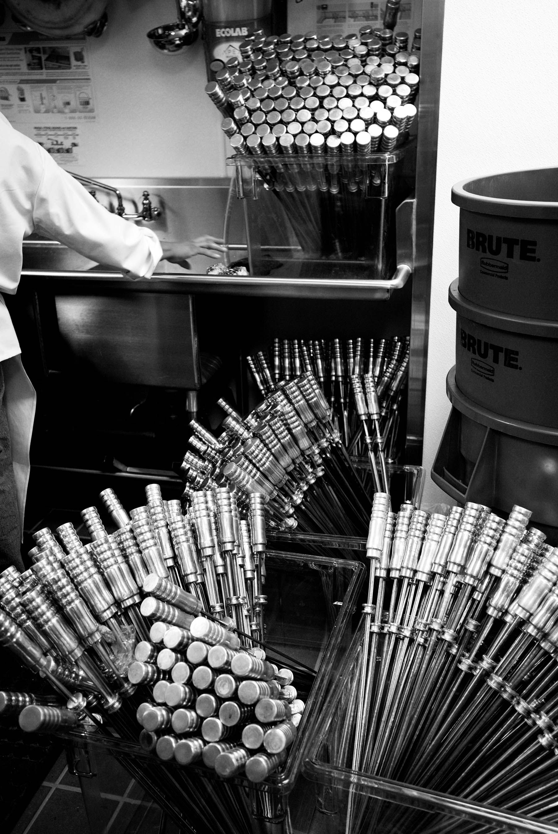 Skewers at the ready. Photo by Chris Schmauch.