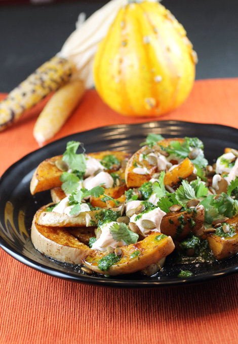 Yotam Ottolenghi's Roasted Butternut Squash with Lentils and Gorgonzola