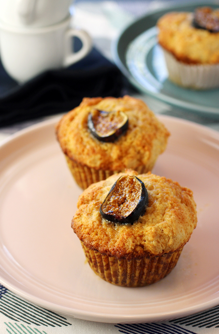 August Means Ricotta and Olive Oil Muffins with Figs Food Gal