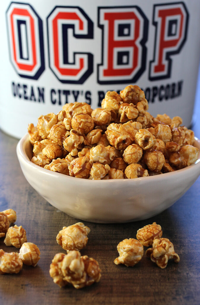 The original caramel popcorn from Johnson's Popcorn.