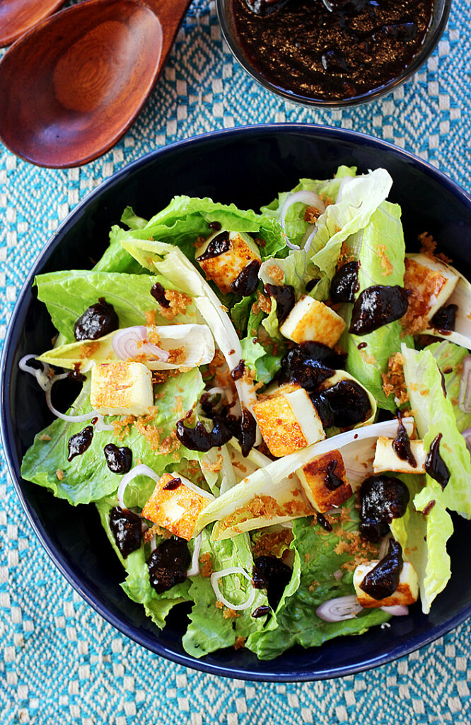 A summery salad with big bold flavors.