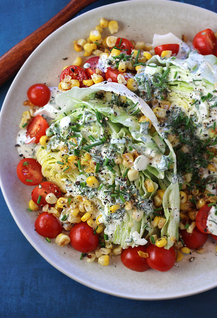 A wedge salad that epitomizes summer.