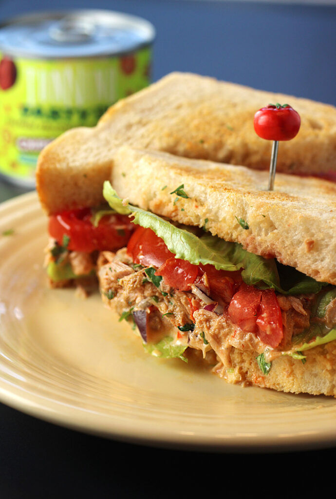 A tuna sandwich gets a turn with new Tonnino Chipolte Sauce Party Dip.