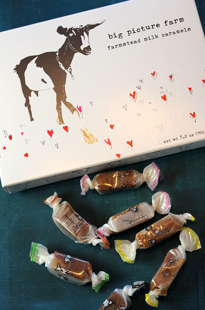 Discover Big Picture Farm caramels made by a family farm in Vermont.